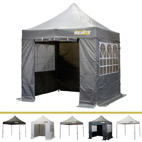 Bulhawk 2.5m x 2.5m Quantum 30 Pop Up Gazebo (including sidewalls)
