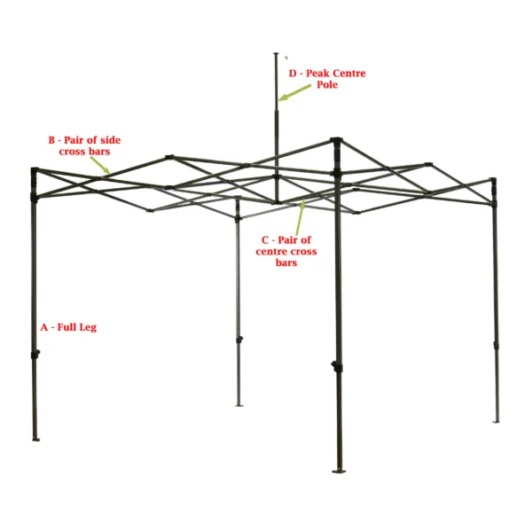 Frame Sections - 3m x 3m Premium 32