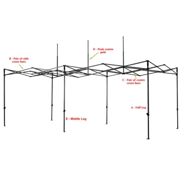 Frame Sections - 3m x 6m Premium 32