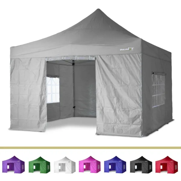Bulhawk 4m x 4m Premium Hex 40 Heavy Duty Pop Up Gazebo
