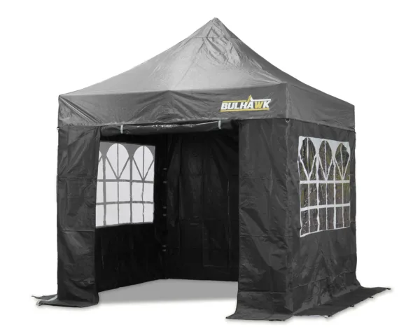Bulhawk 2.5x2.5 Quantum 30 Pop up Gazebo with SIDEWALLS in Two Tone Grey (Discounted - See listing for details)