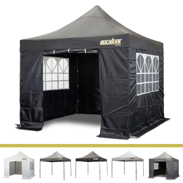 Bulhawk 3m x 3m Quantum 30 Pop Up Gazebo (including sidewalls)