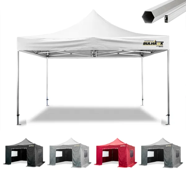 Bulhawk 4x4 Premium Plus 40mm Hex Aluminium Heavy Duty Commercial Grade Pop Up Gazebo