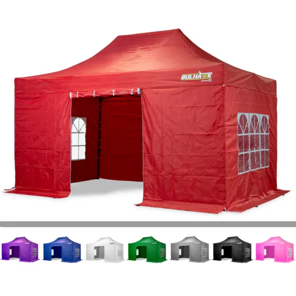 Bulhawk 3m x 4.5m Premium 32 Heavy Duty Pop Up Gazebo