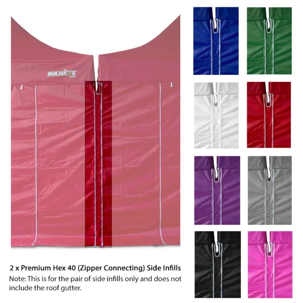 Bulhawk Pair of Premium Hex 40 Side Infills (Zipper Connecting)