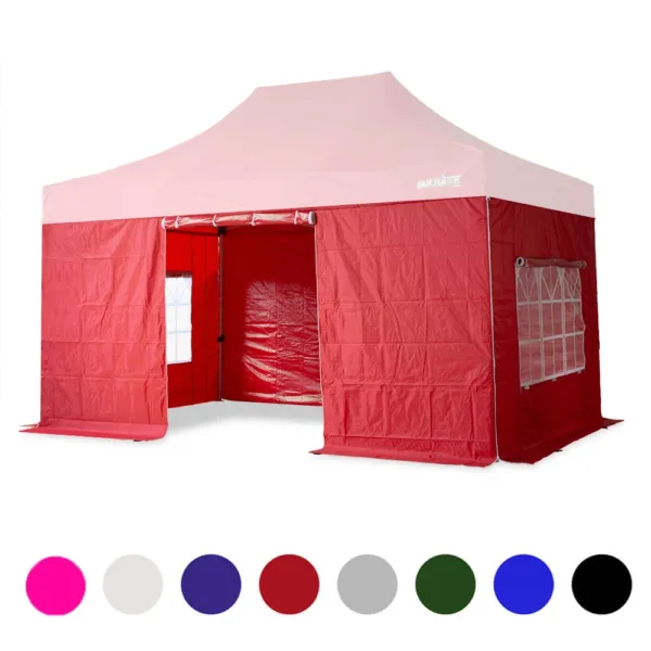 Full Set of 4 x Zipper Sidewalls for 3x4.5m Premium Hex 40 Pop Up Gazebo