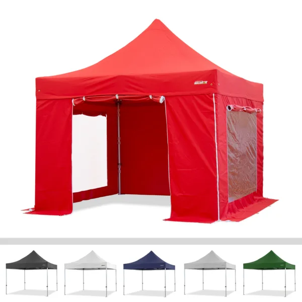 Bulhawk 3x3m Premium Plus 40mm Hex Aluminium Heavy Duty Commercial Grade Pop Up Gazebo