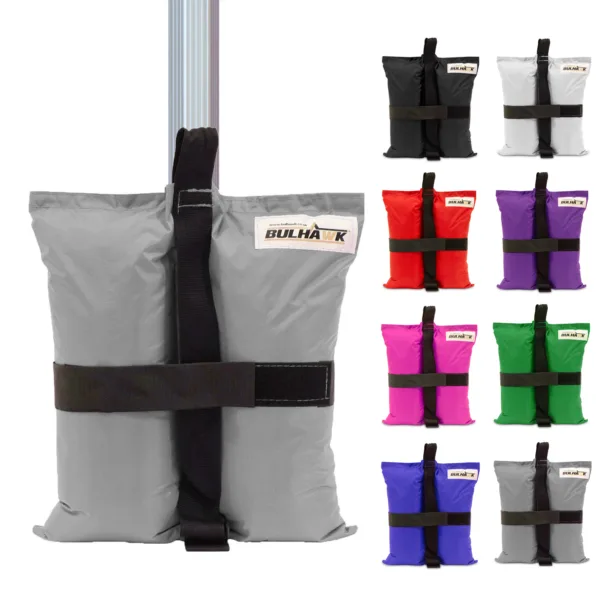 Set of 4 Bulhawk Gazebo Heavy Duty Double Sandbags
