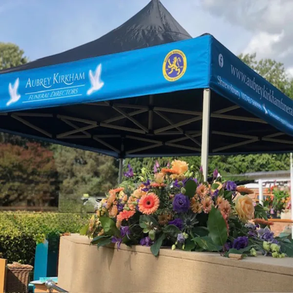 2.5m x 2.5m Fully Printed Gazebo Valance Wrap